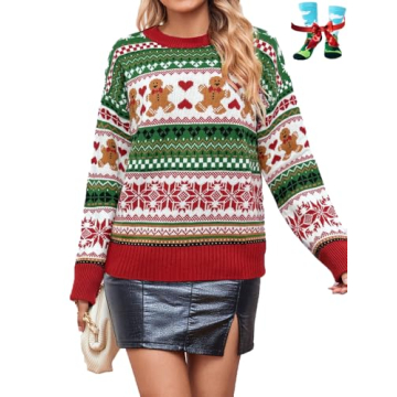 Berthmeer Cute Christmas Sweater Comfortable and Festive