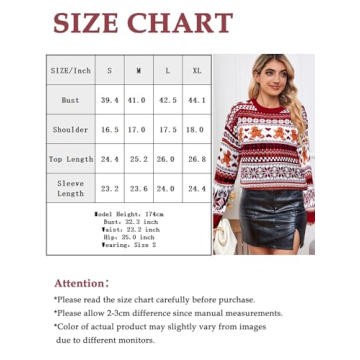 Berthmeer Cute Christmas Sweater Comfortable and Festive