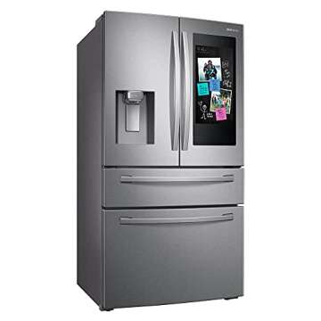 SAMSUNG RF22R7551SR 22.2 Cu. Ft. Family Hub 4-Door French Door Counter-Depth Fingerprint Resistant Refrigerator