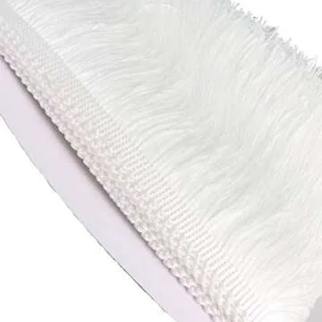 HEARTWISH Fringe Trim Lace Polyerter Fibre Tassel 6inch（″） Wide 10 Yards Long for Clothes Accessories and Latin Wedding Dress and DIY Lamp Shade Decoration Black White Red (White)