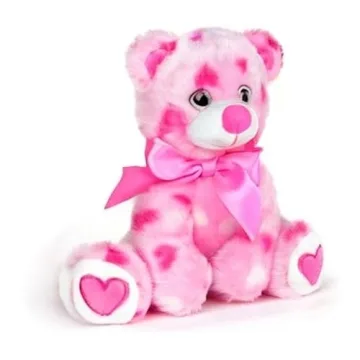 Bearington Pink Plush Teddy Bear - 8.5"