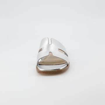 Shop CUSHIONAIRE Women's Voyage Slide Sandals in Silver 9.5