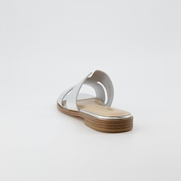Shop CUSHIONAIRE Women's Voyage Slide Sandals in Silver 9.5