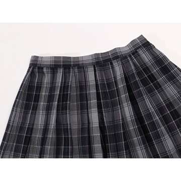 Beautifulfashionlife Women's Japan Sexy Cosplay Anime Costumes Skirts (S,Grey Mixed Purple)