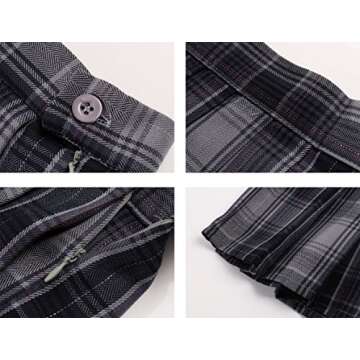 Beautifulfashionlife Sexy Cosplay Anime Skirt in Grey Purple