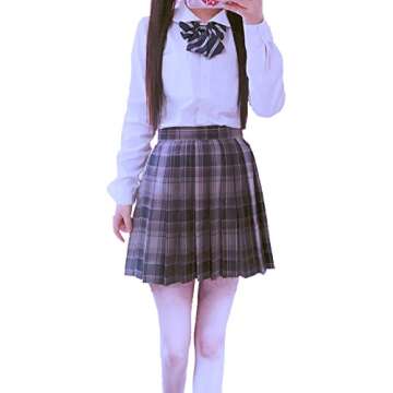 Beautifulfashionlife Sexy Cosplay Anime Skirt in Grey Purple