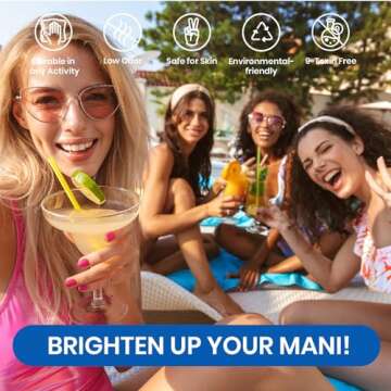 Beetles Gel Nail Polish Set, 6 Colors Bright Rainbow Nail Art Orange Blue Pink Green Neon Gel Polish Kit Soak Off UV Gel DIY Nail Art Valentines Day Gifts for Women Pool Party Holiday Manicure