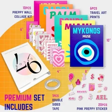 Cute Preppy Posters for Stylish Teen Bedrooms & Dorms