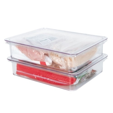 Kitchen Spaces Stackable Fridge Storage Containers 2 Pack