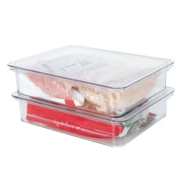 Kitchen Spaces Stackable Fridge Storage Containers 2 Pack