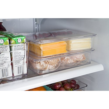 Kitchen Spaces Stackable Fridge Storage Containers 2 Pack