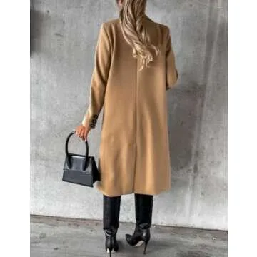Luxury Woolen Trench Coat for Women | IDEALSANXUN 2024