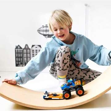 Gentle Monster Wooden Balance Board for Kids & Adults