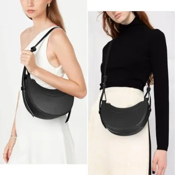 Trendy Women's Saddle Crossbody Bag Elegant Hobo Purse