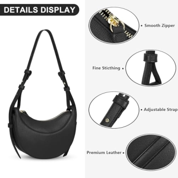 Trendy Women's Saddle Crossbody Bag Elegant Hobo Purse