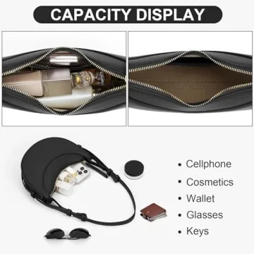 Trendy Women's Saddle Crossbody Bag Elegant Hobo Purse