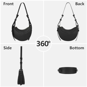 Trendy Women's Saddle Crossbody Bag Elegant Hobo Purse