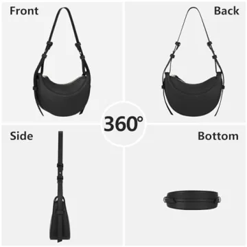 Trendy Women's Saddle Crossbody Bag Elegant Hobo Purse