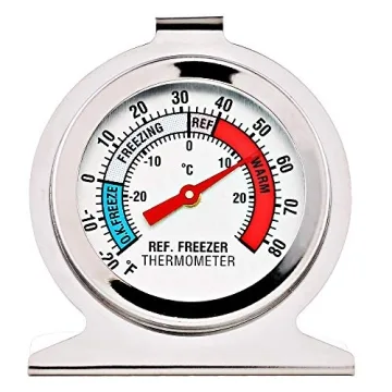 Refrigerator Freezer Thermometer 4 Pack – Large Dial