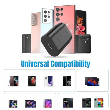 Fast Charging USB C Charger for Samsung and iPhone