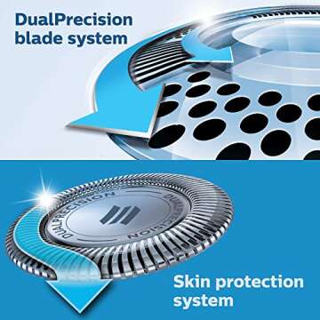 Philips Norelco AT830/41 Shaver 4500, Rechargeable Wet/Dry Electric Shaver, with Pop-up Trimmer & Cleaning Brush, Frustration Free Packaging