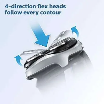 Philips Norelco AT830/41 Shaver 4500, Rechargeable Wet/Dry Electric Shaver, with Pop-up Trimmer & Cleaning Brush, Frustration Free Packaging