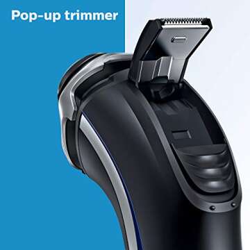 Philips Norelco AT830/41 Shaver 4500, Rechargeable Wet/Dry Electric Shaver, with Pop-up Trimmer & Cleaning Brush, Frustration Free Packaging