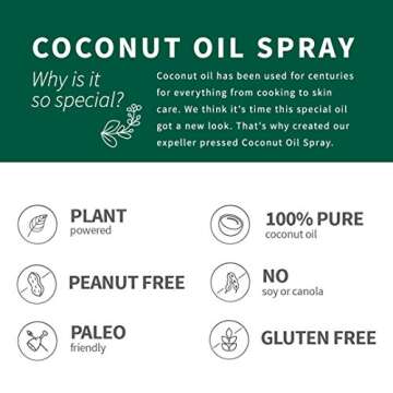 Chosen Foods Coconut Oil Spray - Non-GMO, Propellant-Free