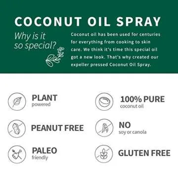 Chosen Foods Coconut Oil Spray - Non-GMO, Propellant-Free