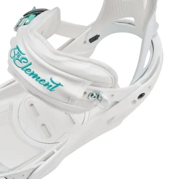 Layla Women’s Snowboard Bindings White Teal M/L 8-10