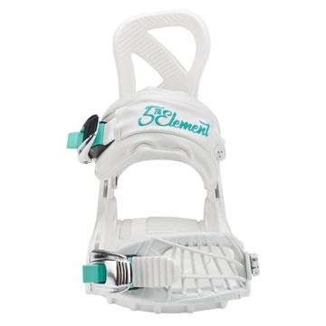 Layla Women’s Snowboard Bindings White Teal M/L 8-10