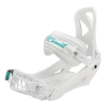 Layla Women’s Snowboard Bindings White Teal M/L 8-10