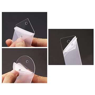 Penta Angel 30Pcs Clear Acrylic Bookmarks for DIY Projects