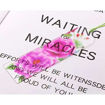 Penta Angel 30Pcs Clear Acrylic Bookmarks for DIY Projects