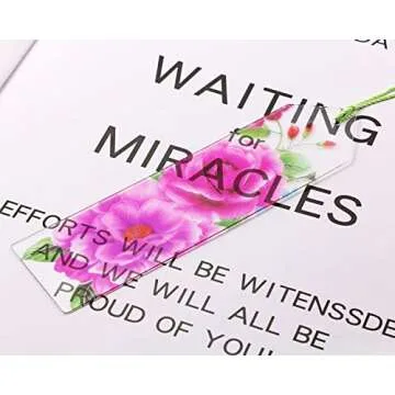 Penta Angel 30Pcs Clear Acrylic Bookmarks for DIY Projects