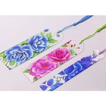 Penta Angel 30Pcs Clear Acrylic Bookmarks for DIY Projects