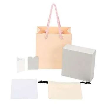 IKifary Silver Saturn Pearl Necklace with special packing box and paper bag