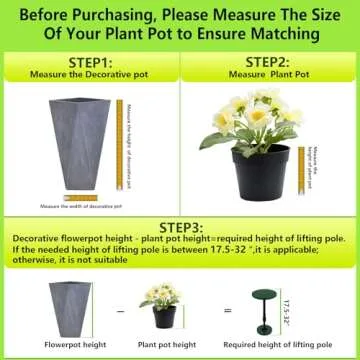 Adjustable Height Plant Risers for Large Pots