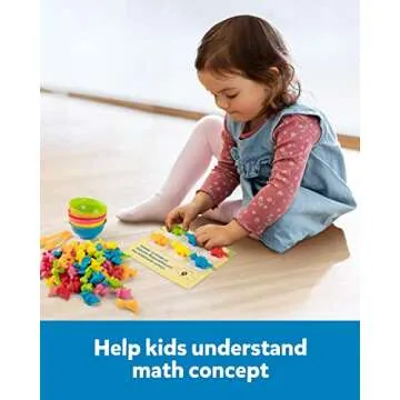 Coogam Counting Dinosaur Sorting Toy Set, Color Matching Classification Game, Montessori Fine Motor Skill Preschool Educational Montessori Learning Toys for 3 4 5 Years Old