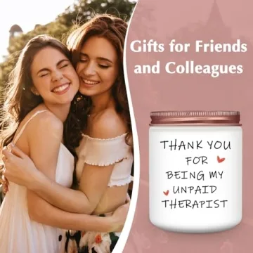 RIZOOCE Best Friend-Gifts for Women,Thank You Gifts for Women-Funny Birthday Thanksgiving Valentines Friendship Gifts for Friends,Coworkers Teacher Boss Employee Appreciation Candle Gifts 9oz