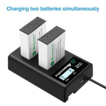 Powerextra LP-E17 Batteries and USB Charger Compatible with Canon LP-E17 Battery and Canon RP Rebel SL2 SL3 T6i T6s T7i M3 M5 M6 200D 77D 750D 760D 800D 8000D KISS X8i Camera
