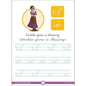 Disney Learning Coco Trace With Me Cursive Handwriting Workbook for Kids Ages 8-12, Dry Erase Upper- and Lowercase Cursive Letter Tracing Wipe Clean Workbook for 2nd, 3rd, and 4th Grade