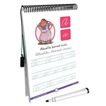 Disney Learning Coco Trace With Me Cursive Handwriting Workbook for Kids Ages 8-12, Dry Erase Upper- and Lowercase Cursive Letter Tracing Wipe Clean Workbook for 2nd, 3rd, and 4th Grade