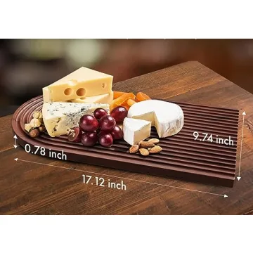 Stylish NELUMB Bamboo Cutting Board and Serving Tray