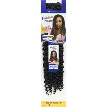 MULTI PACK DEALS! FreeTress Crochet Braids Water wave 14" (5-PACK, 1B)