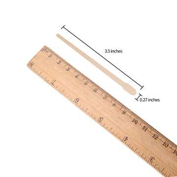 Senkary 600 Pieces Small Waxing Sticks Wood Wax Sticks Craft Applicator Sticks for Hair Eyebrow Nose Removal