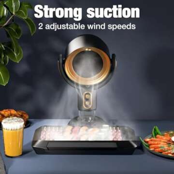 Portable Range Hood with Powerful Suction for Indoor & Outdoor Cooking
