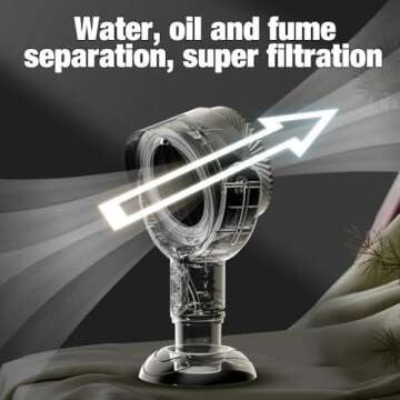 Portable Range Hood with Powerful Suction for Indoor & Outdoor Cooking