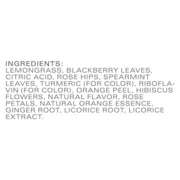 TAZO Tea Bags, Wild Sweet Orange Unsweetened Herbal Tea, Caffeine-Free, 20 Tea Bags, 6 Count