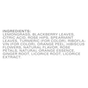 TAZO Tea Bags, Wild Sweet Orange Unsweetened Herbal Tea, Caffeine-Free, 20 Tea Bags, 6 Count